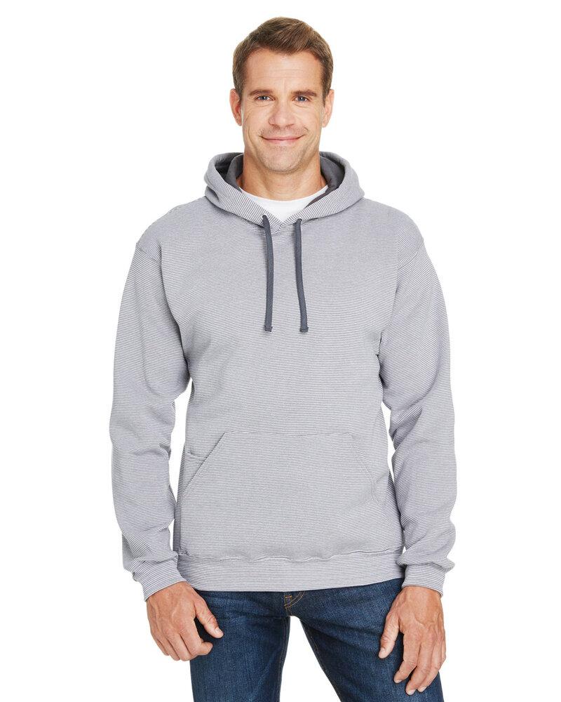 Fruit of the Loom SF77R - Adult Sofspun® Striped Hooded Sweatshirt