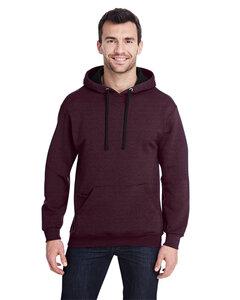 Fruit of the Loom SF77R - Adult Sofspun® Striped Hooded Sweatshirt Maroon Stripe