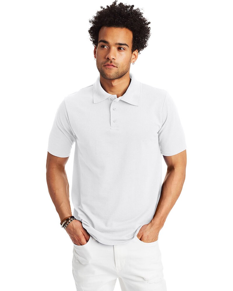 Hanes 055P - Men's 6.5 oz. X-Temp® Piqué Short-Sleeve Polo with Fresh IQ