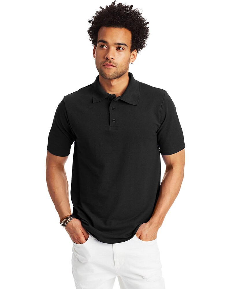 Hanes 055P - Men's 6.5 oz. X-Temp® Piqué Short-Sleeve Polo with Fresh IQ