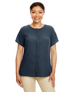 Devon & Jones DP612W - Ladies Perfect Fit  Short-Sleeve Crepe Blouse