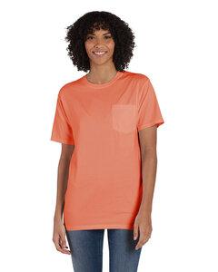 ComfortWash by Hanes GDH150 - Unisex Garment-Dyed T-Shirt with Pocket Horizon Orange