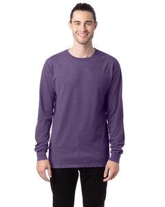 ComfortWash by Hanes GDH200 - Unisex Garment-Dyed Long-Sleeve T-Shirt Grape Soda