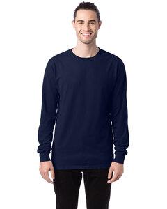 ComfortWash by Hanes GDH200 - Unisex Garment-Dyed Long-Sleeve T-Shirt Navy