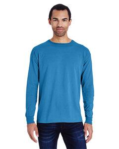 ComfortWash by Hanes GDH200 - Unisex Garment-Dyed Long-Sleeve T-Shirt Summer Sky Blue
