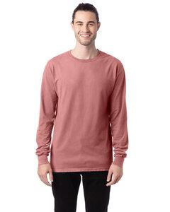 ComfortWash by Hanes GDH200 - Unisex Garment-Dyed Long-Sleeve T-Shirt Mauve