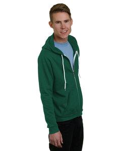 Bayside BA875 - Unisex 7 oz., 50/50 Full-Zip Fashion Hooded Sweatshirt Hunter Green
