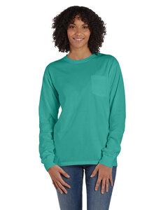 ComfortWash by Hanes GDH250 - Unisex Garment-Dyed Long-Sleeve T-Shirt with Pocket Spanish Moss