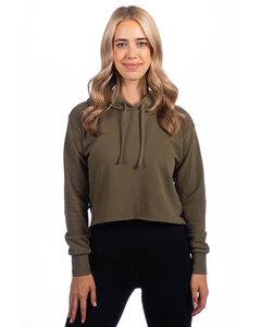 Next Level 9384 - Ladies Cropped Pullover Hooded Sweatshirt