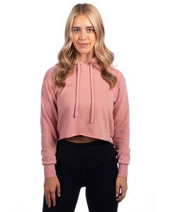 Next Level 9384 - Ladies Cropped Pullover Hooded Sweatshirt Desert Pink