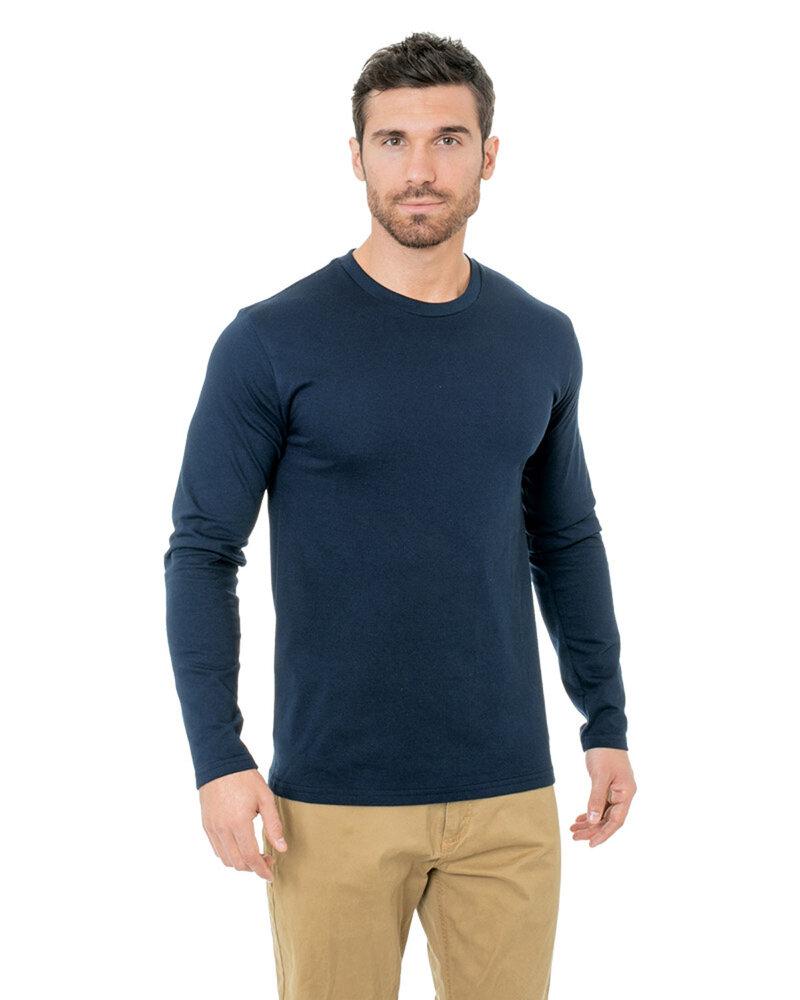 Bayside BA9550 - Unisex Fine Jersey Long-Sleeve Crew T-Shirt