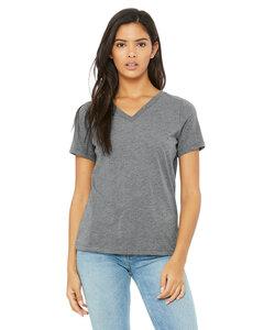 Bella+Canvas 6415 - Ladies Relaxed Triblend V-Neck T-Shirt Grey Triblend