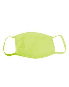 Bayside 1900BY - Adult Cotton Face Mask Made in USA Lime Green