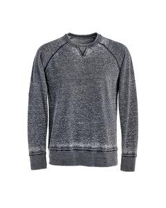 J. America JA8920 - Adult Vintage Zen Crewneck Sweatshirt Dark Smoke