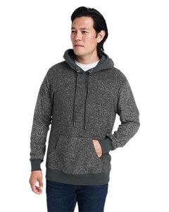J. America 8711JA - Unisex Aspen Fleece Pullover Hooded Sweatshirt Charcoal Speck