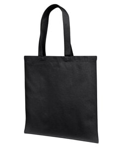 Liberty Bags LB85113 - 12 oz., Cotton Canvas Tote Bag With Self Fabric Handles Black