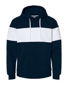 J. America 8644JA - Men's Varsity Pullover Hooded Sweatshirt Navy