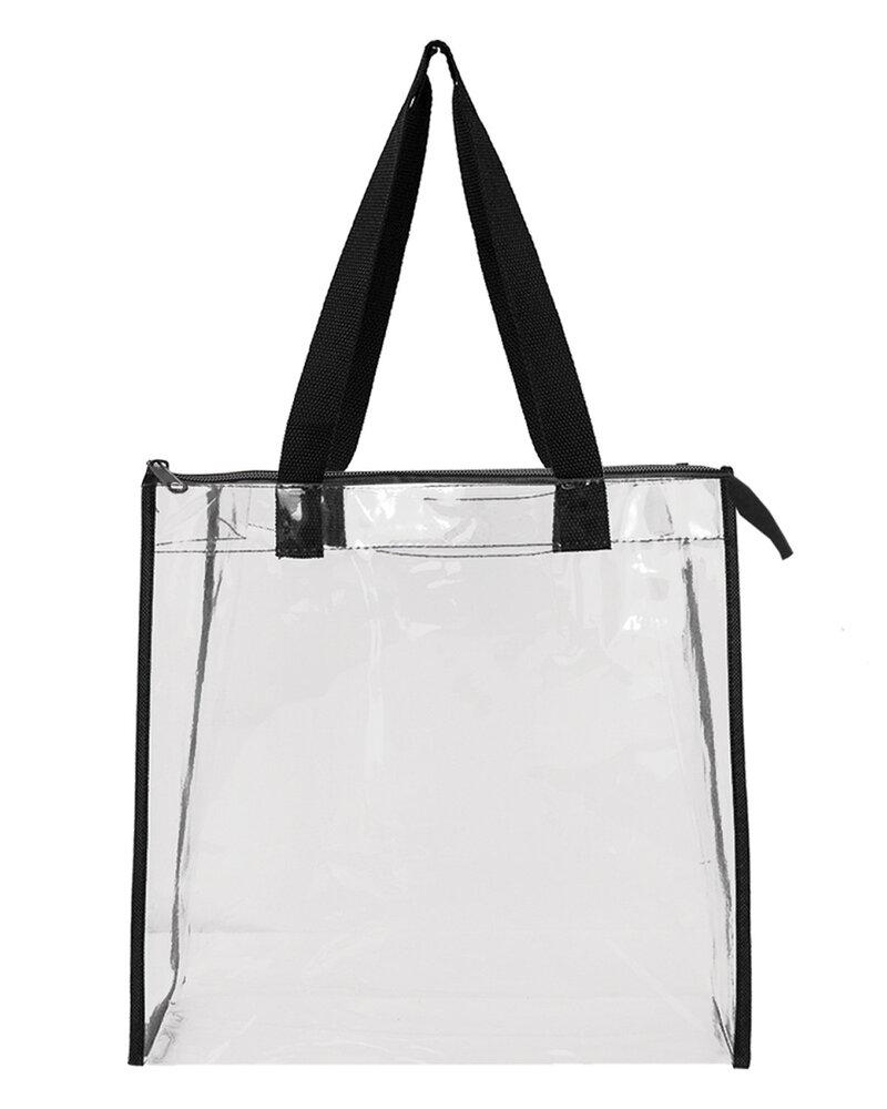 Liberty Bags OAD5006 - OAD Clear Tote w/ Gusseted And Zippered Top