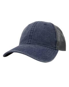 Fahrenheit F606 - Vintage Washed Canvas Super Super Soft Hat Navy/Gray