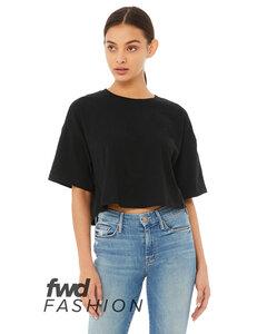 Bella+Canvas 6482 - FWD Fashion Ladies Jersey Cropped T-Shirt Black