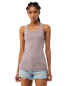 Bella+Canvas 1081 - Ladies Micro Ribbed Tank Hthr Pink Gravel