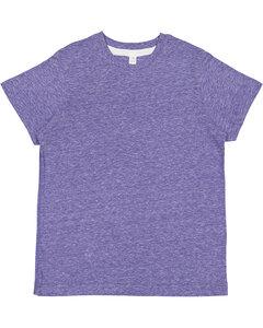 LAT 6191 - Youth Harborside Melange Jersey T-Shirt Purple Melange