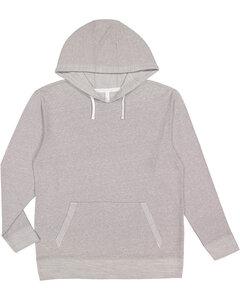 LAT 6779 - Adult Harborside Melange French Terry Hooded Sweatshirt Gray Melange