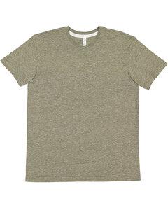LAT 6991 - Men's Harborside Melange Jersey T-Shirt Miltry Grn Mlnge