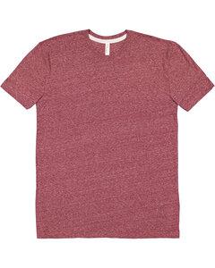 LAT 6991 - Men's Harborside Melange Jersey T-Shirt Burgundy Melange