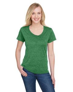 A4 NW3010 - Ladies Tonal Space-Dye T-Shirt Kelly