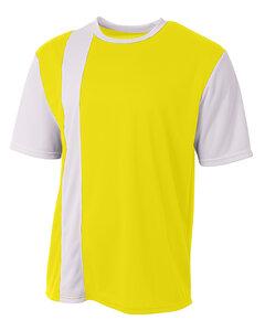 A4 N3016 - Men's Legend Soccer Jersey Sfty Yellow/Wht