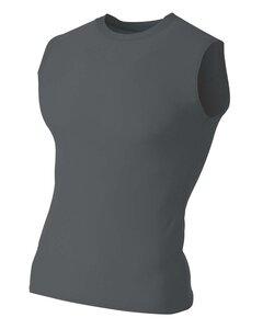 A4 NB2306 - Youth Sleeveless Compression Muscle T-Shirt Graphite
