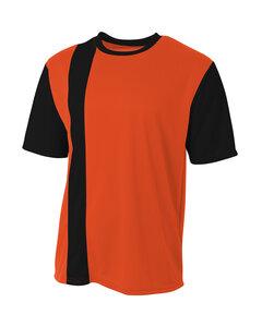 A4 NB3016 - Youth Legend Soccer Jersey Orange/Black