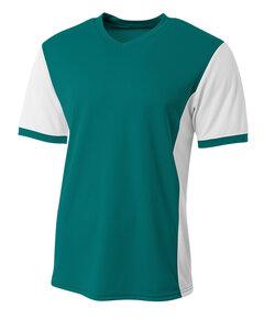 A4 NB3017 - Youth Premier Soccer Jersey Teal/White