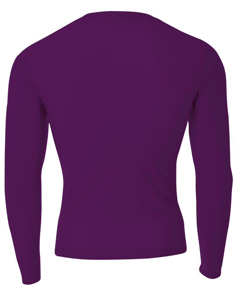 A4 NB3133 - Youth Long Sleeve Compression Crewneck T-Shirt