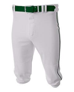 A4 NB6003 - Youth Baseball Knicker Pant White/Forest