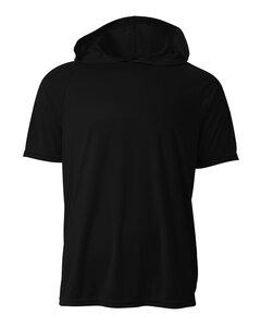 A4 N3408 - Men's Cooling Performance Hooded T-shirt Black