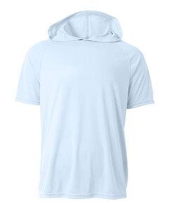 A4 N3408 - Men's Cooling Performance Hooded T-shirt Pastel Blue
