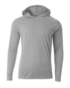 A4 N3409 - Mens Cooling Performance Long-Sleeve Hooded T-shirt