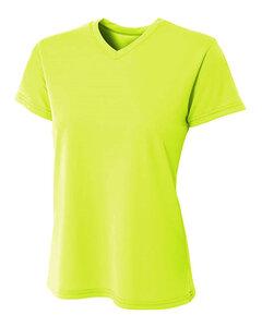 A4 NW3402 - Ladies Sprint Performance V-Neck T-Shirt Lime