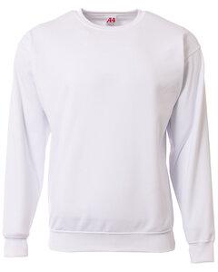 A4 N4275 - Men's Sprint Tech Fleece Crewneck Sweatshirt White