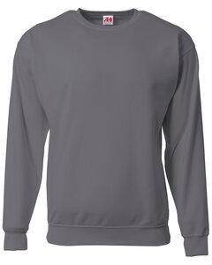 A4 N4275 - Men's Sprint Tech Fleece Crewneck Sweatshirt Graphite