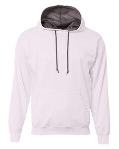 A4 N4279 - Men's Sprint Tech Fleece Hooded Sweatshirt White