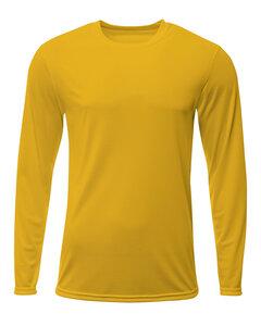 A4 N3425 - Men's Sprint Long Sleeve T-Shirt Gold
