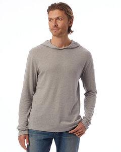 Alternative Apparel 5123BP - Adult Keeper Vintage Jersey Hooded Pullover T-Shirt Smoke Grey