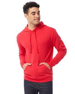 Alternative Apparel 8804PF - Adult Eco Cozy Fleece Pullover Hooded Sweatshirt Apple Red