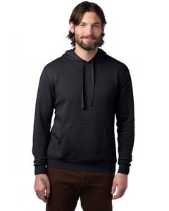 Alternative Apparel 8804PF - Adult Eco Cozy Fleece Pullover Hooded Sweatshirt Black