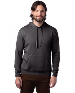 Alternative Apparel 8804PF - Adult Eco Cozy Fleece Pullover Hooded Sweatshirt Dark Heathr Grey