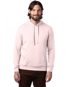 Alternative Apparel 8804PF - Adult Eco Cozy Fleece Pullover Hooded Sweatshirt Faded Pink