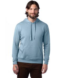 Alternative Apparel 8804PF - Adult Eco Cozy Fleece Pullover Hooded Sweatshirt Light Blue